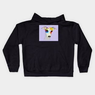 Colorful Whippet Kids Hoodie